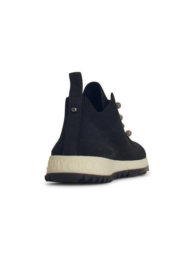 Jimmy Choo 'Veles' Black Fabric Sneakers - JIMMY CHOO - BALAAN 3