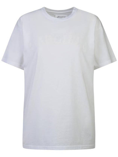 Logo Cotton Jersey Short Sleeve T-Shirt White - MAISON MARGIELA - BALAAN 2