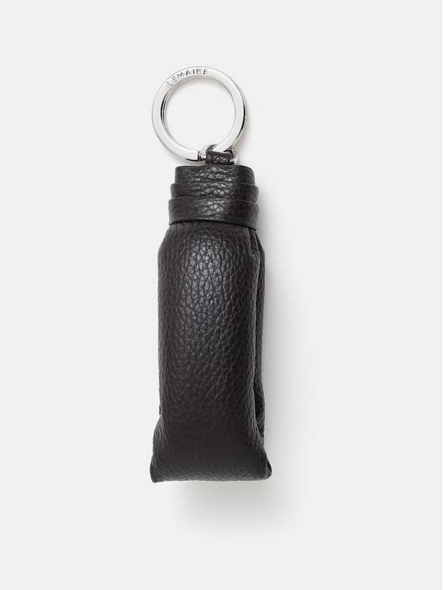 Wadded Soft Grained Leather Key Holder Dark Chocolate - LEMAIRE - BALAAN 2