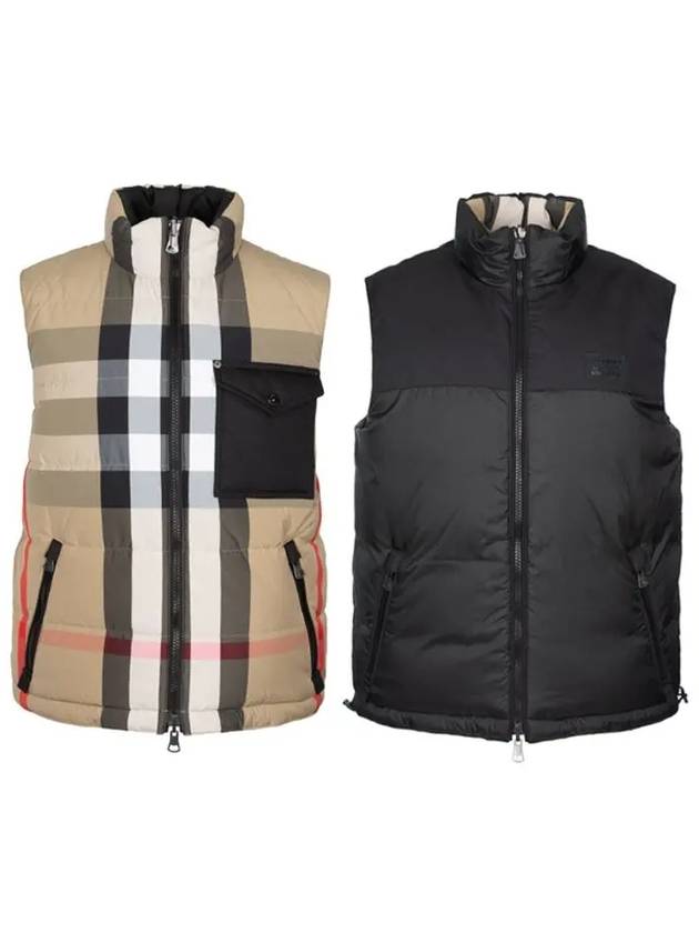 Reversible Check Nylon Padding Vest Archive Beige - BURBERRY - BALAAN 7