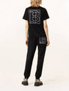 Logo Printed Cotton Short Sleeve T-Shirt Black - BURBERRY - BALAAN 4