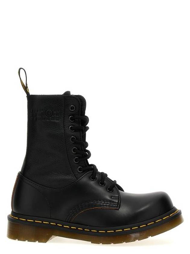 Number Logo Lace-Up Worker Boots Black - MAISON MARGIELA - BALAAN 2