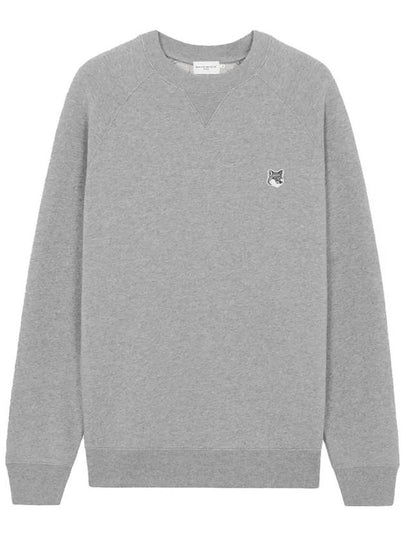 Grey Fox Head Patch Classic Sweatshirt Grey Melange - MAISON KITSUNE - BALAAN 2