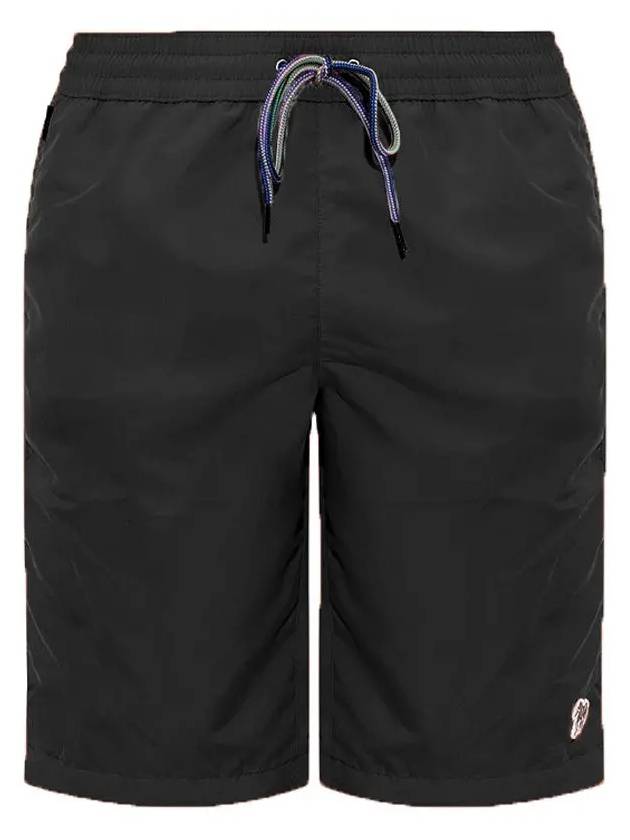 Zebra Logo Patch Swim Shorts Black - PAUL SMITH - BALAAN 3