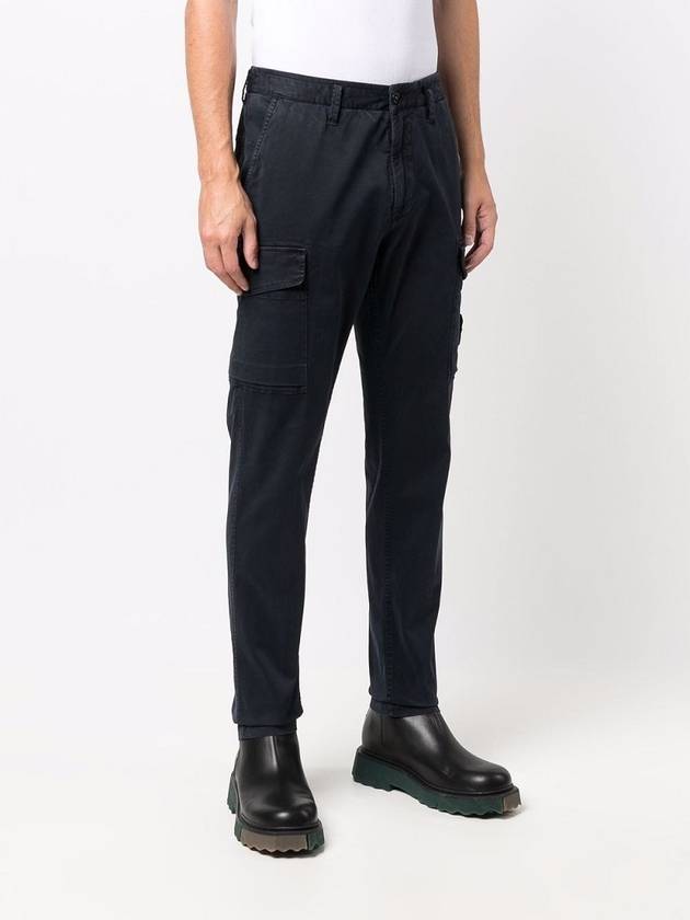 Wappen Patch Cargo Straight Pants Navy - STONE ISLAND - BALAAN 3