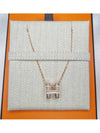 Mini Pop H Pendant Rose Gold & Marron Glace - HERMES - BALAAN 2