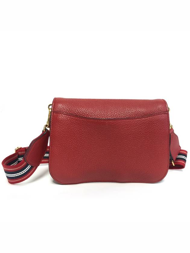 Vitello Dino Leather Flap Cross Bag Red - PRADA - BALAAN 6