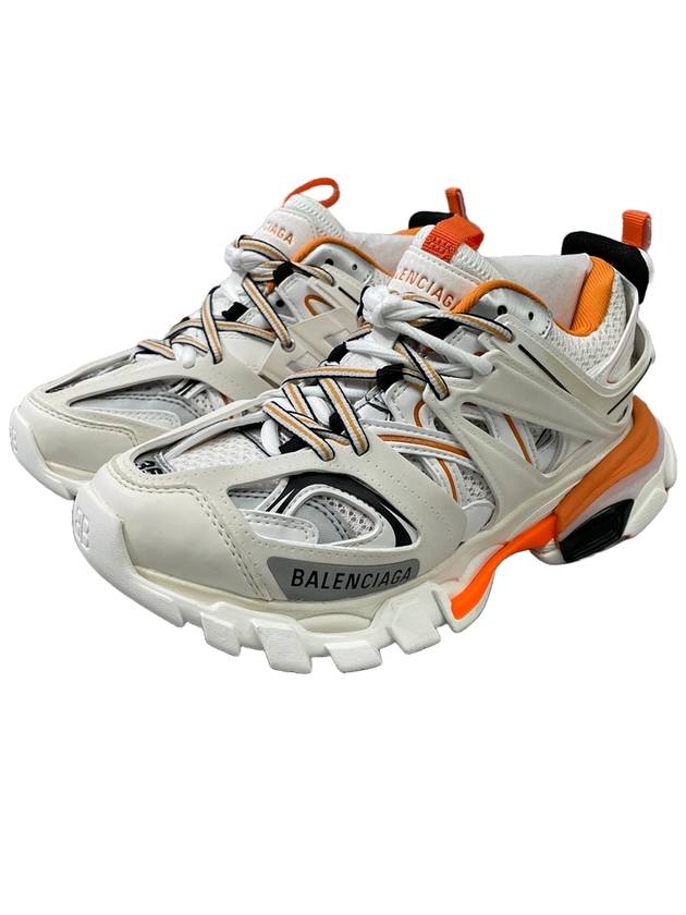 Track Trainer Low Top Sneakers White Orange - BALENCIAGA - BALAAN 2