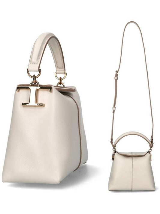 Women's T Case Leather Micro Messenger Bag White - TOD'S - BALAAN 2
