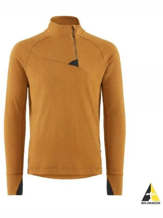 Yuji Half Zip Sweater Man Mustard 10055 409 - KLATTERMUSEN - BALAAN 2