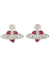 New Diamante Heart Earrings Silver - VIVIENNE WESTWOOD - BALAAN 2