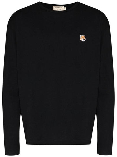 Fox Head Patch Regular Long Sleeve T-Shirt Black - MAISON KITSUNE - BALAAN 2