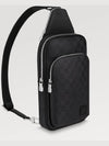 Men's Avenue Logo Patch Sling Bag Black - LOUIS VUITTON - BALAAN 3