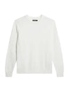 Archer Structure Crew Neck Sweatshirt Cloud White - J.LINDEBERG - BALAAN 2