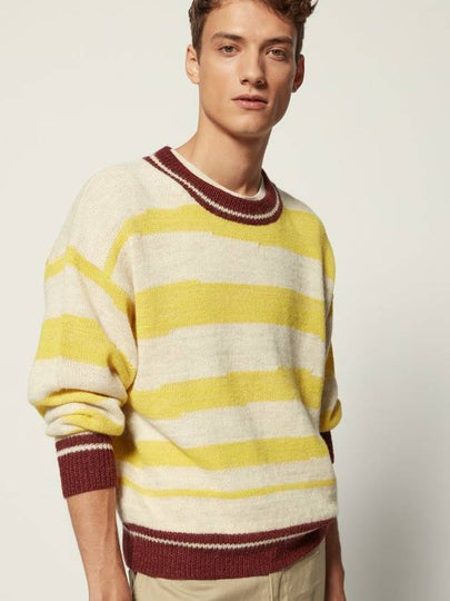 Alpaca Solwy Striped Crew neck Sweater - ISABEL MARANT - BALAAN 2