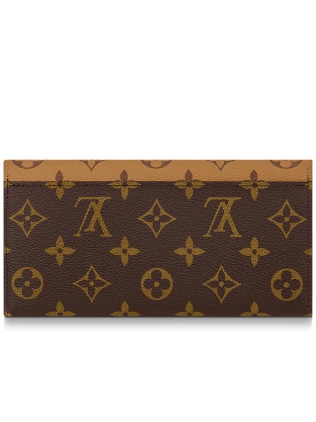 Emily Monogram Reverse Canvas Long Wallet Brown - LOUIS VUITTON - BALAAN 7