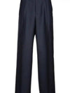 Wool Mohair Twill Slacks Blue - DIOR - BALAAN 2