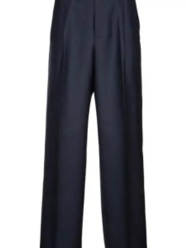 Wool Mohair Twill Slacks Blue - DIOR - BALAAN 2