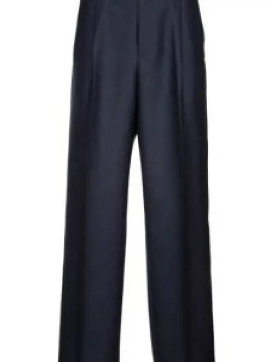 Wool Mohair Twill Slacks Blue - DIOR - BALAAN 2