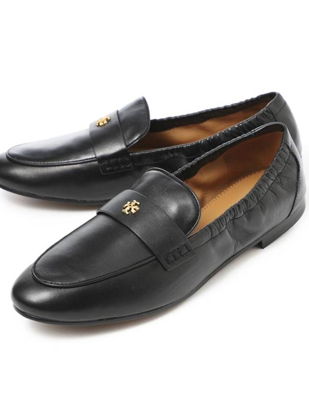 Ballet Double T Napa Leather Loafers Black - TORY BURCH - BALAAN 8