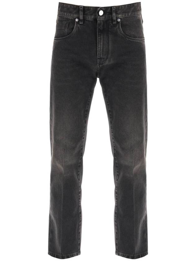 Straight-Cut Denim Jeans Black - FENDI - BALAAN 1