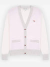 Baby Fox Patch Color Block Cardigan Pale Pink - MAISON KITSUNE - BALAAN 2