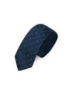 Monogram Print Silk Tie Navy - GIVENCHY - BALAAN 1