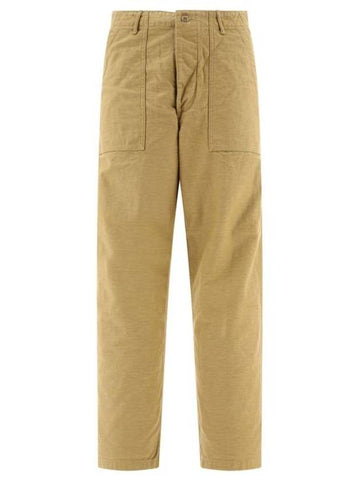 straight pants 01500240KHAKI Khaki - ORSLOW - BALAAN 1