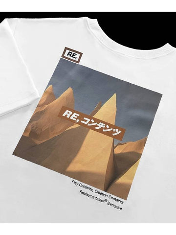 RE square campaign half tee brown - REPLAYCONTAINER - BALAAN 1