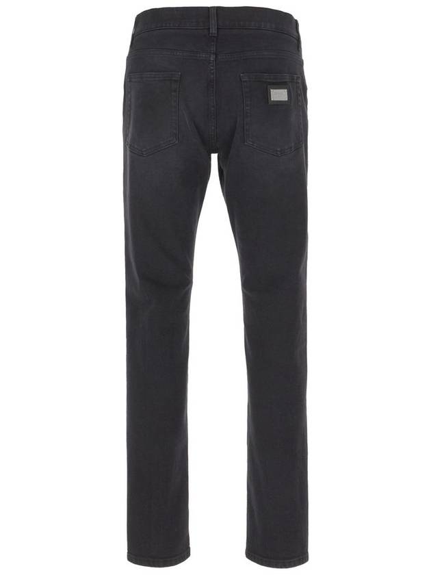 Men's Slim Fit Stretch Jeans Gray - DOLCE&GABBANA - BALAAN 3