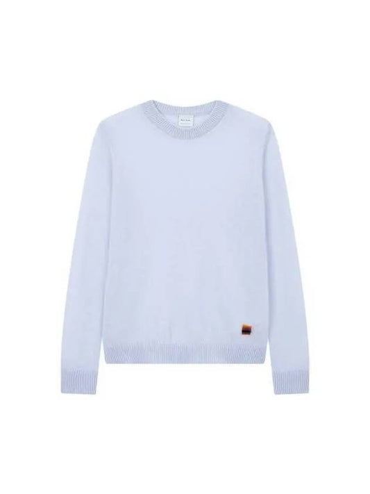 Women s Cashmere Crew Neck Knit Light Blue - PAUL SMITH - BALAAN 1