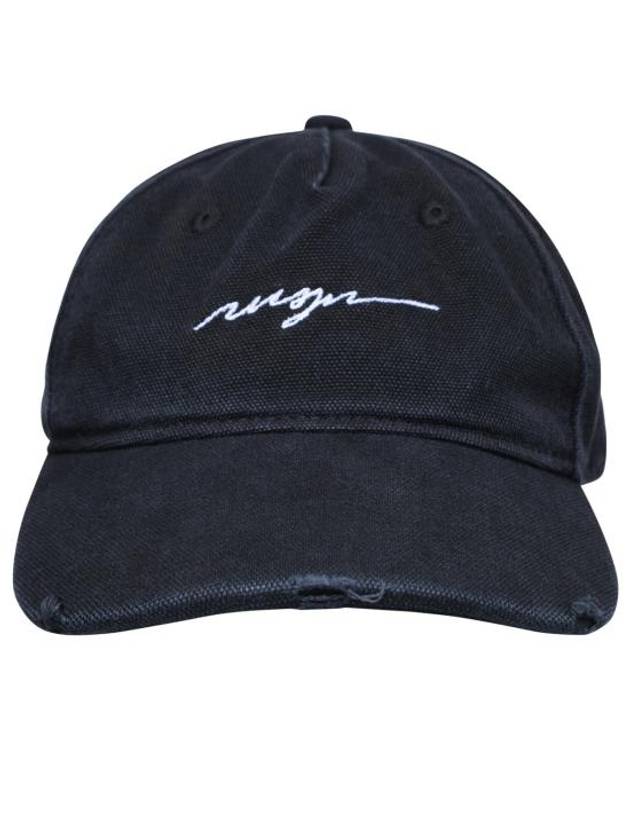 Embroidered Logo Ball Cap Black - MSGM - BALAAN 1