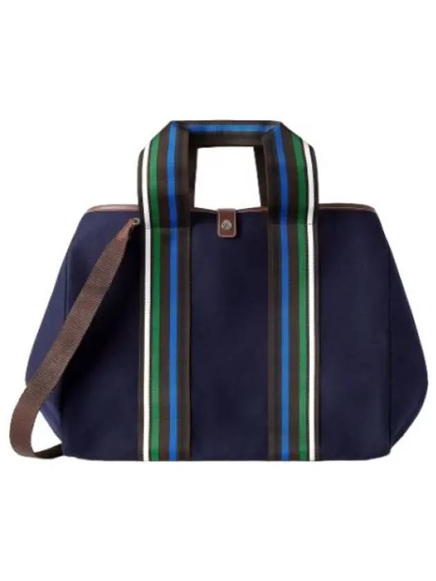 Traverse Rougemont Navy Brown Handbag Tote Bag - RUE DE VERNEUIL - BALAAN 1