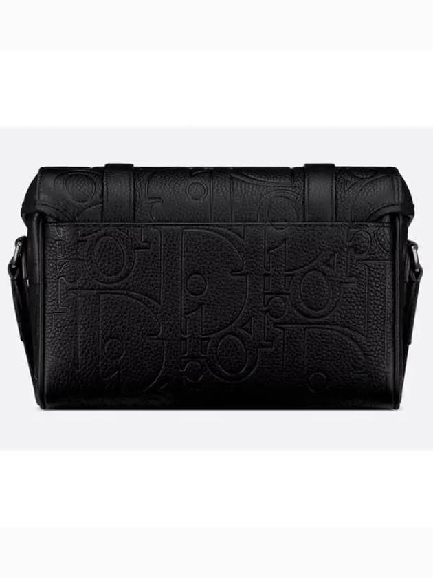 Hit The Road Grained Calfskin Flap Messenger Bag Black - DIOR - BALAAN 3