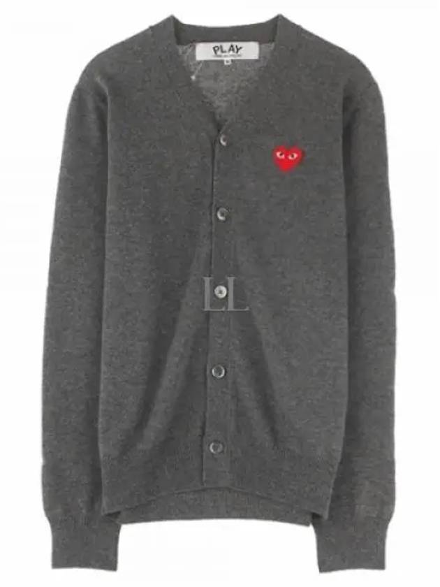 Red Heart Cardigan Dark Grey P1 AZ N008 3 - COMME DES GARCONS - BALAAN 2