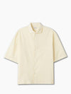 Camp Collar Cotton Short Sleeve Shirt Ecru - LEMAIRE - BALAAN 2