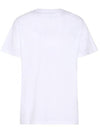 Logo Print Short Sleeve T-Shirt White - GANNI - BALAAN 4