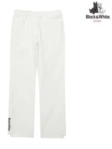 fall early semi-boot cut basic pants 5043LXWNWHITE - BLACK&WHITE - BALAAN 1