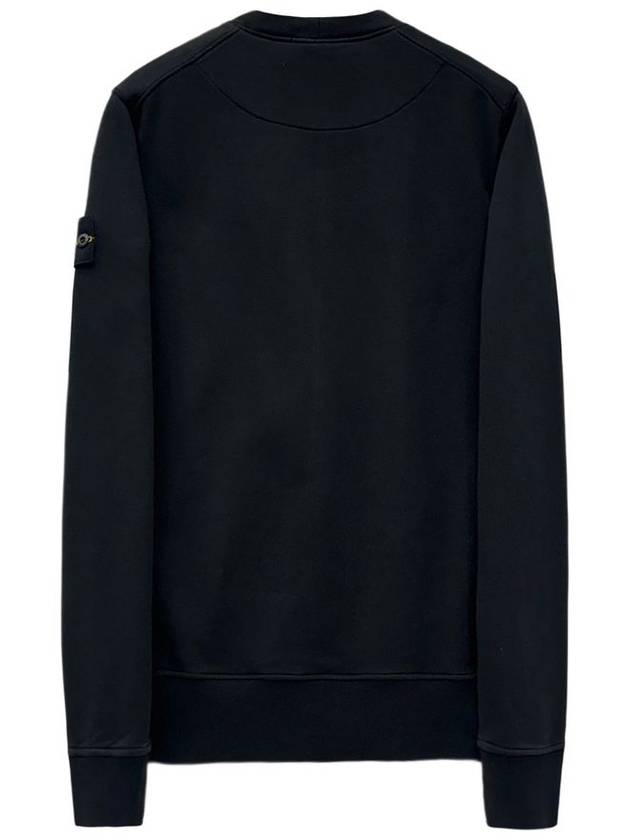 Wappen Patch Garment Dyed Sweatshirt Black - STONE ISLAND - BALAAN 3