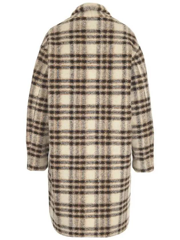 Wool Check Gabrielle Single Coat - ISABEL MARANT - BALAAN 3