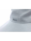 Logo Plaque Cloche Bucket Hat Light Blue - FENDI - BALAAN 5