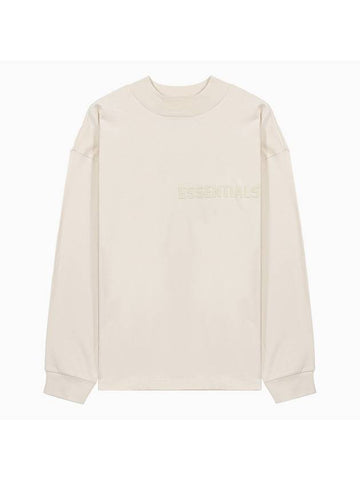 Logo Cotton Long Sleeve T-Shirt Cream - FEAR OF GOD - BALAAN 1