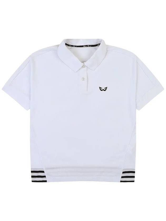 Loose fit poly golf t-shirt WHITE - WHITEBALL - BALAAN 7