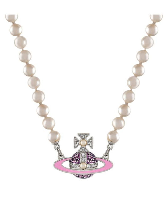 Roxanne Pearl Necklace Silver - VIVIENNE WESTWOOD - BALAAN 1