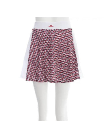 Women's Jenny Print Skirt Pink - J.LINDEBERG - BALAAN 1