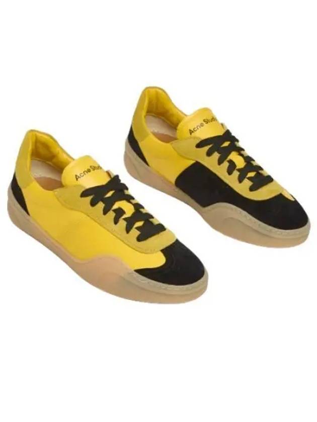 Lace-Up Low-Top Sneakers Yellow - ACNE STUDIOS - BALAAN 2