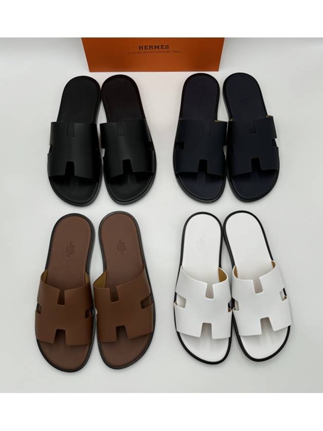 Izmir Leather Slippers Gold - HERMES - BALAAN 2