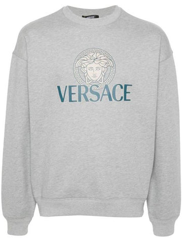 Sweater 10139691A114011E090 GRIGIO MELANGE CHIARO - VERSACE - BALAAN 1