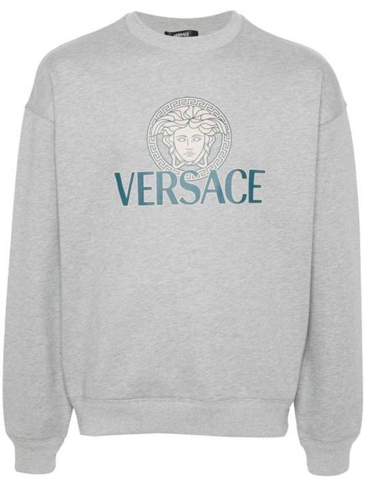 Sweater 10139691A114011E090 GRIGIO MELANGE CHIARO - VERSACE - BALAAN 1