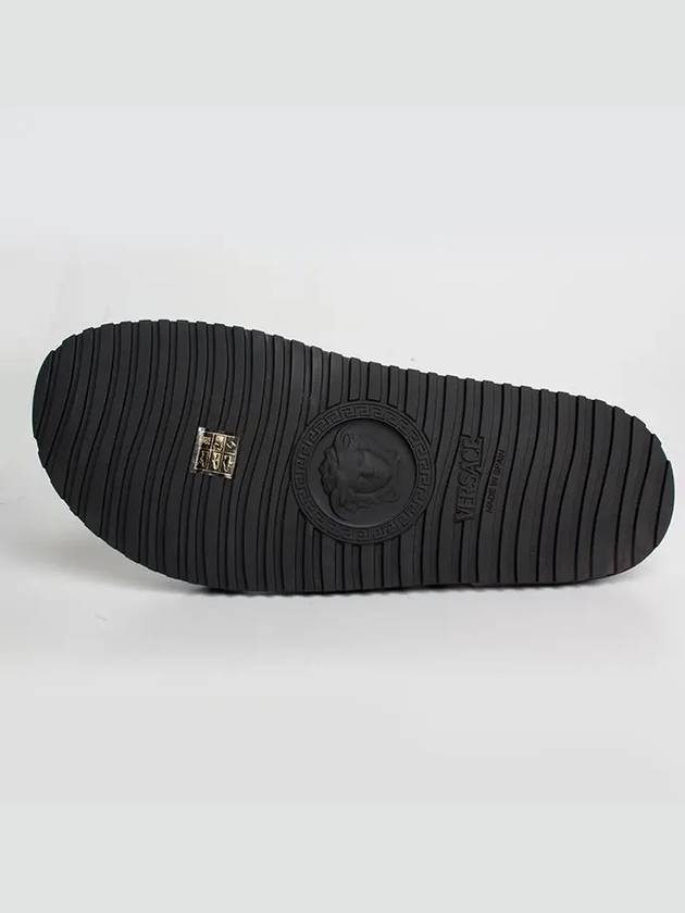 Greca Cross Band Slippers Black - VERSACE - BALAAN 4